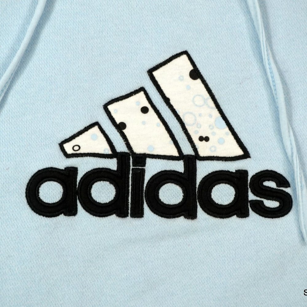Adidas Women's Xl Hoodie Bubble Dot Logo Rare Gem